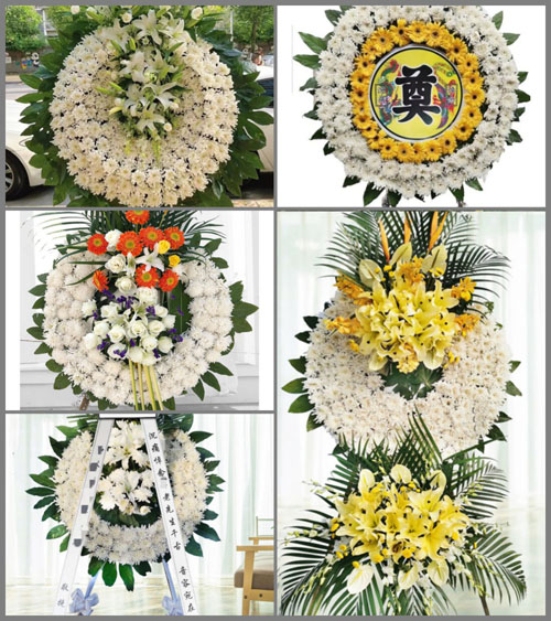 山东莱芜莱城区方下镇鹿家堂村花圈速递